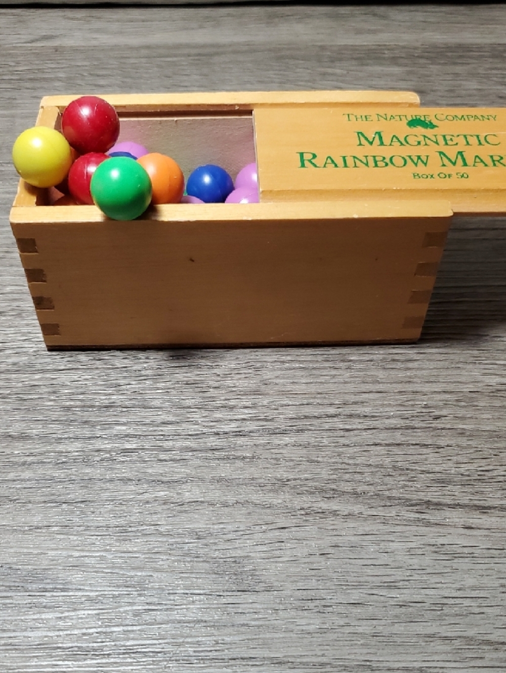 ❣️Magnetic Marbles Wooden Box - Picture 5 of 13